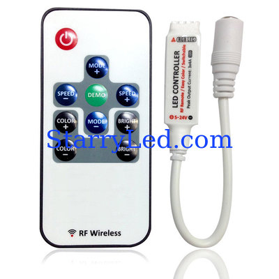 KooSion In-line Mini Dimmer with Remote Control for Single Color LED Strip Lights