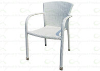 Outdoor Dining Chairs in White for Patio Restaurant/Cafe/Bistros Stack-able