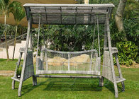 Patio Furniture Outdoor Swing Chairs Rattan Hanging Chair Swing Seat Gray