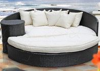Outdoor Daybeds Round Shape Sectional Lounger Rattan Sunbed Wicker Patio Beds