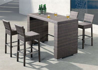 Patio Bar Sets Outside Commercial Furniture with Plastic Timber Table