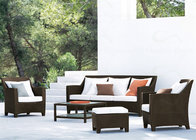 Outdoor Sofa Furniture 5-Piece Rattan/Wicker Sofa Set with 5 Seats Ottoman Table