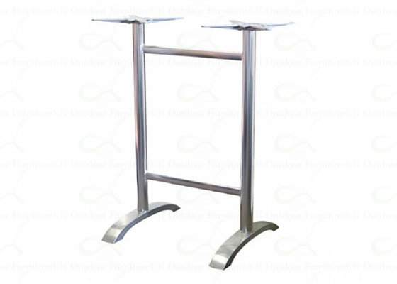 Twin Dining Table Bases Outdoor Aluminum Table Base Commercial Restaurant