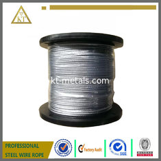 China 7x7 ASTM ASIS high carbon steel wire rope galvanized steel cable galvanised steel wire supplier