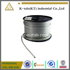 China Good price 7x19 black Nylon coated high tensile strength galvanized steel wire rope for gym equipment  hot sale supplier
