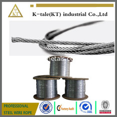 China High quality 1x7 thin 304 stainless steel wire Rope/steel strand steel wire cord/steel wire rope supplier