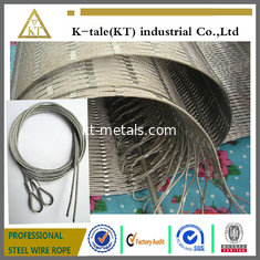 China 304 Hand-woven Stainless Steel Wire Rope Mesh for stair frames supplier