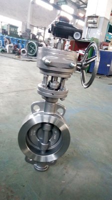China Wafer Type Triply-eccentric Butterfly Valve 6&quot; PN40 with limit Switch Box supplier