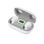 Small TWS Earphone with LCD Screen Display Charging Case HiFi Sound Deep Bass Wireless5.0 Bluetooth Earbud Headphone