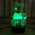 Animal Designs Acrylic 3D LED Night Light for Gift   rechargeable and remote control for many colors