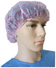 Disposable PE Shower Cap with Cherry Design in Pink