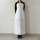 Waterproof PVC Apron with Easy Ties and Corns Button in White Color/PVC Apron