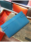 OEM high quality jeans blue women soft calfskin brand name purse designer purse passport wallet card wallets LR-W02-23