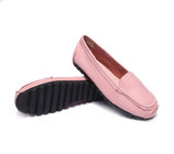 high quality pink slip-up loafers cowhide driving shoes women comfortable shoes fashion brand designer shoes BS-L2