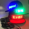 wholesale advertising LED gift rechargeable LED message cap  for promotional LED  Light up bluetooth hat setup by phone supplier