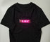 high light flashing Hip Hop street led t-shirt  wearable mini  led message display T-shirt for party or bar pop led gift supplier