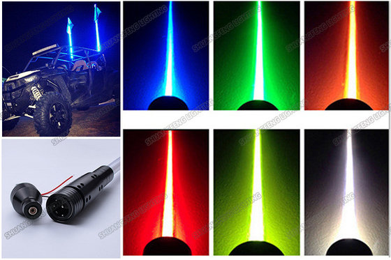 China Fiber Optic Colorful ATV LED Light Whips DC12V Aluminum Flag Light Pole supplier