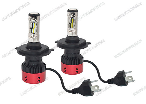 China Anti Glare 4800LM 6500K LED Headlight / H4 LED Headlight Bulb For Automotive supplier