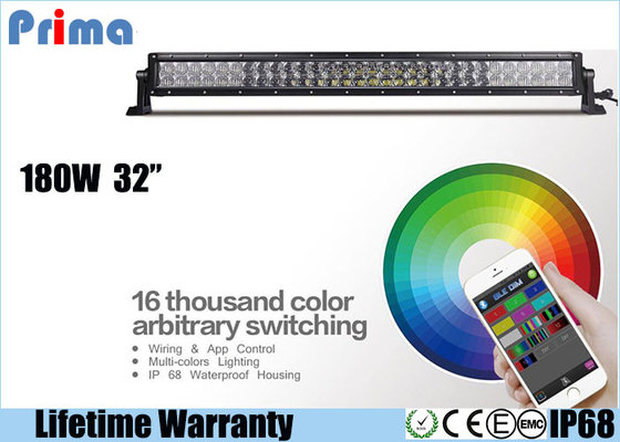 China 32 Inch 180W CREE Remote Control LED Light Bar Dance With Music IP68 Waterproof supplier