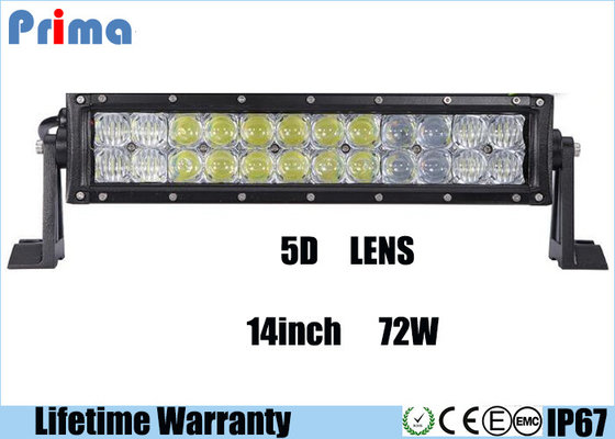 China Combo Beam 5D 72 Watt 14 Inch LED Car Light Bar For 4 X 4 Vehicles DC 9V - 32V supplier