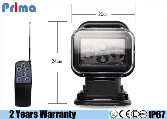 China 60W CREE LED Portable Search Lights , 5040lm Marine Remote Spotlight  supplier