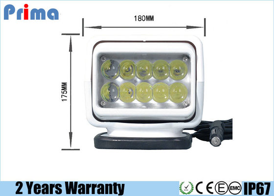 China 50W Cree LED Search Light With Magnetic Base Rotate Remote Control supplier