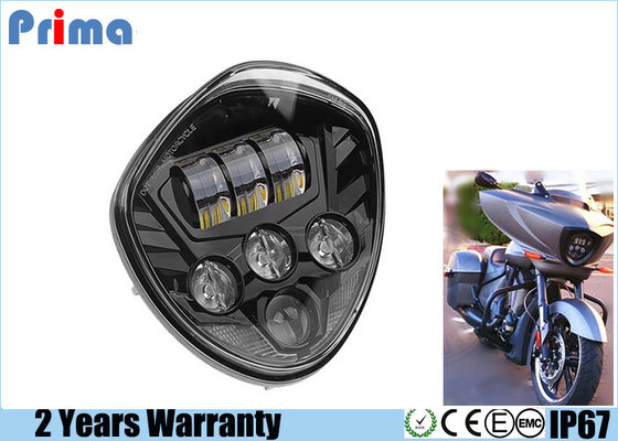 China 60W Cree Motorcycle LED Headlights High 3450LM Low 2800LM IP67 Waterproof supplier