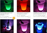 Professional CE Rohs certified manufacturer color changing LED Plastic Ice Bucket wholesal