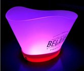 Color changing sharp gear illuminated led ice bucket remote with stand lighted ice buckets