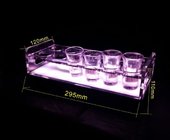 Wholesale led ice buckets for Color changeable LED 6/12-Bottle Shot Glass Bullet Cup drinkware Holder light up Wine rack