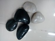 Decorative Black River Stones or Pebbles, White River stones,White&Black Cobble Stone,Pebble,Polished Pebble