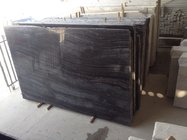 High Quality black wood Grain marble tile price per square meter,Chinese black wood grain marble slabs