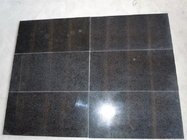 G684 Fuding Black Granite Basalt  Small Slab Tile Polished Flamed Leather Finished