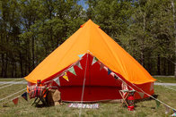 5m canvas bell tent 100% cotton canvas waterproof orange color