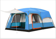 outdoor camping tent with 2 bed rooms and one living room one awning