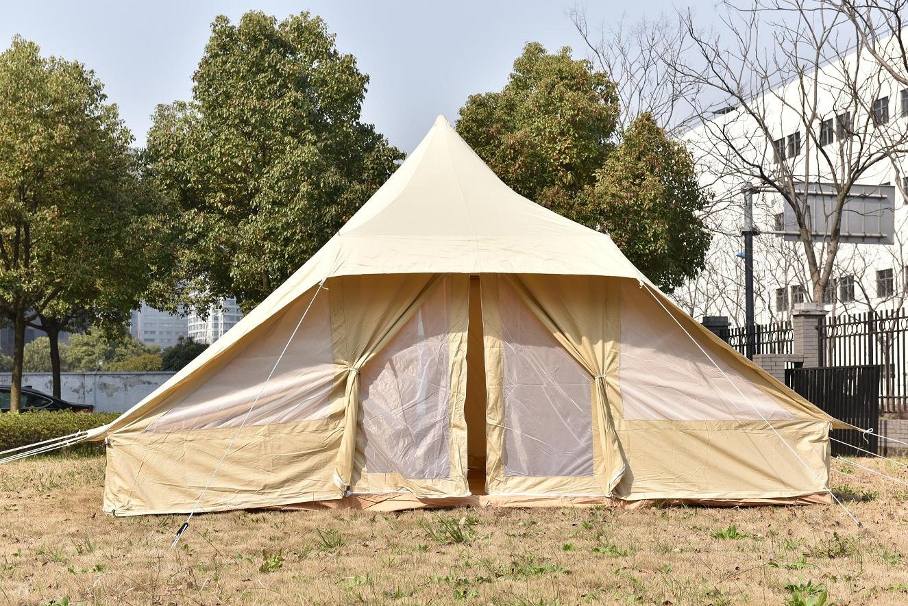 stand toureg tent 100% cotton canvas waterproof mildew resistant outdoor camping