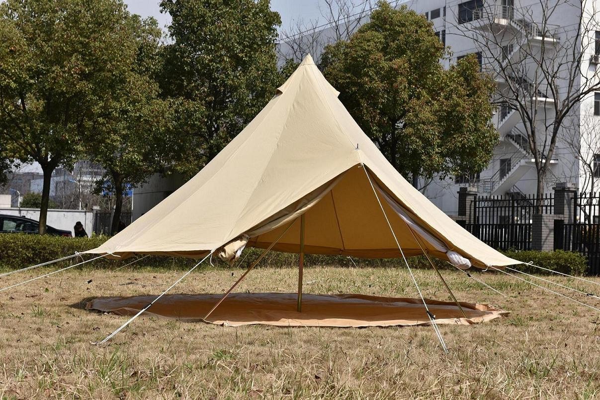 4M Ultimate bell tent cotton canvas,waterproof,zipper in ground sheet,