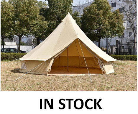 5m canvas bell tent 100% cotton canvas waterproof in stock