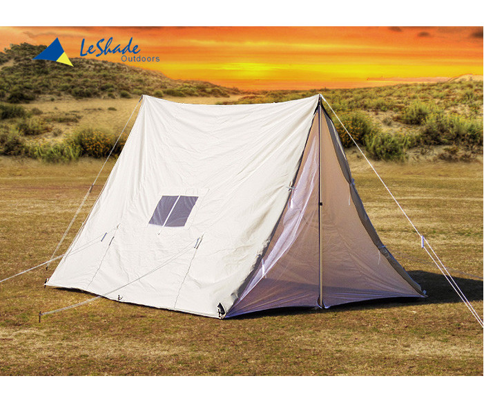 outdoor camping cotton canvas tent waterproof free open