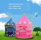 Prince and Princess Castle Play House Pop Up Play Tent with a Carrying Case, Foldable Pink and Blue Tent Toy for(HT6041)