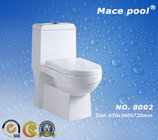 Water Closet Siphonic Flushing One Piece Ceramic Toilet (8002)