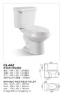 S-Trap Two-Piece Toilets Water Closet for Bathroom (CL-042)