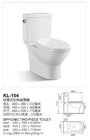 Siphonic S-trap Sanitary Wares Two-Piece Toilets for Bathroom (KL104)