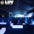LUV-3LHC-Y Customize make size RGB LED star light table cloth with best British UK5852 firerpoof