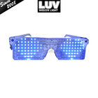 Factory direct sale LED temples shutter funny glasses with blinds for party