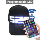 bluetooth programmable talk message display light up LED hat