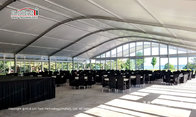 Arch Curve Wedding Tent with Transparent Roof Cover