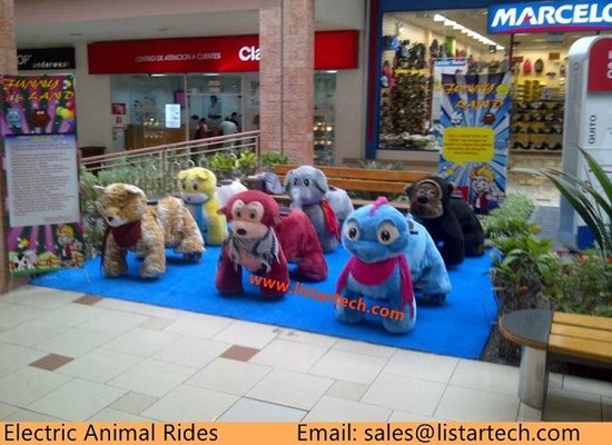 China Coin Operated Animal Rides for Mall, Kids Plush Toy Rides, Adult Walking Animal Rides supplier