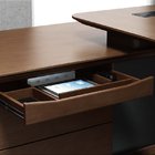 2021 hot sale luxury executive office desk wooden office desk on sale 2400*1200*750mm oak color