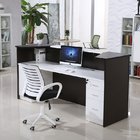 Customized wooden vintage reception desk office furniture office counter design